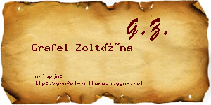 Grafel Zoltána névjegykártya